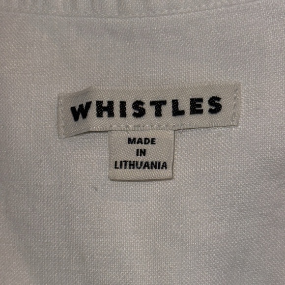 Whistles White Linen Cropped Jumpsuit - Picture 8 of 11